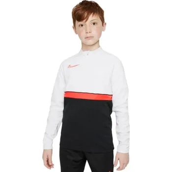Chlapecká mikina Bílo-černo-červená dětská mikina Nike DF Academy 21 Drill Top Jr CW6112 016, M i476_40084928