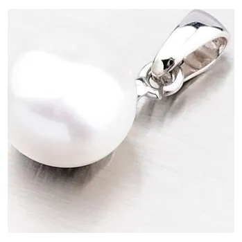 Přívěsek Dámský přívěsek bílé zlato 585 perly 43-21430