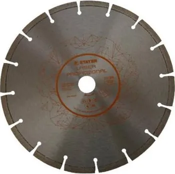 Řezný kotouč Kotouč diamantový segmentový, Ø 230 x 22,2 x 7 mm, LASER PROFESIONAL, STAYER
