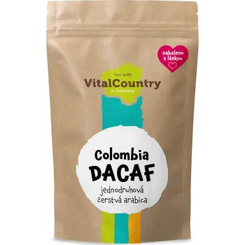 Káva Vital Country Colombia Decaffeinated (bezkofeinová) 250g Zrnková