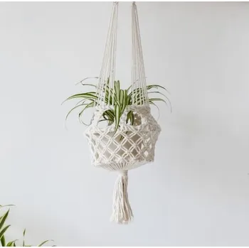 Květináč Boho Design | Závěsný květináč macrame bubble 0150068