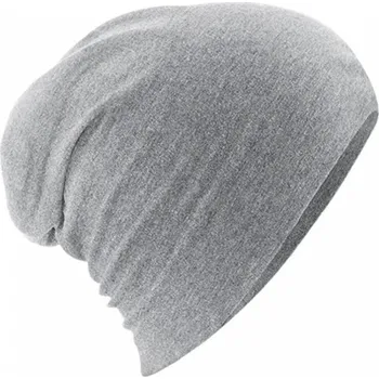 Čepice Beechfield Šmoulí unisex čepice s elastanem s výraznými kontrastními švy Barva: šedá melír CB368