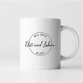 Žertovný předmět Ústí nad Labem - moje místo na světě - hrnek s potiskem