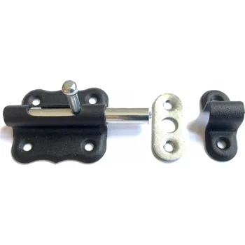 Tesařské kování BKshop WO 40c Zástrč s kulatým jezdcem 40x35mm černý