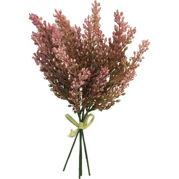umělá květina Innovative Vřes Royan 26cm růžový svazek 4ks, květinová dekorace