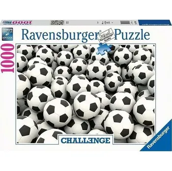 Puzzle Ravensburger Challenge Fotbalové míče 1000 dílků