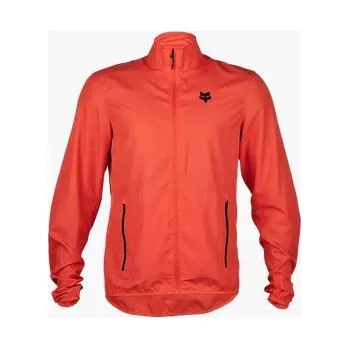 Cyklistická bunda Pánská cyklistická bunda Fox Ranger Wind Jacket Orange Flame - XL