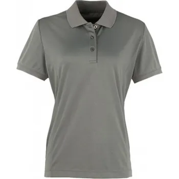 Premier Workwear Prodloužená dámská polokošile Coolchecker Piqué Barva: šedá tmavá, Velikost: L PW616