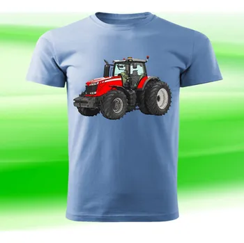 Chlapecké tričko tričko s traktorem Massey Ferguson 8670 122 (traktorové tričko)