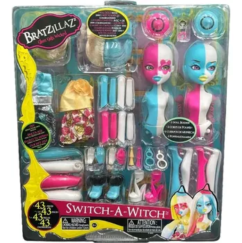 Panenka Čína Vytvoř si svou čarodějnici - Bratzillas panenky Varianta: 2x DIY panenka - růžovo-modrá