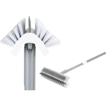 Příbor Maximex Zametací kartáč se stěrkou, 2v1, šedý