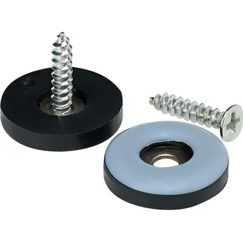 Teflonový kluzák na vrut KRUH šedý pr.19mm 8ks