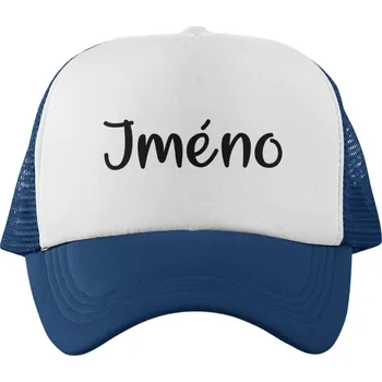 Kšiltovka Dětská kšiltovka s vlastním jménem Barva: Modrobíla