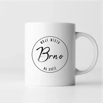 Žertovný předmět Brno - moje místo na světě - hrnek s potiskem
