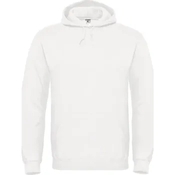 Pánská mikina B&C Pánská klasická klokánka BC se zesílenými švy Barva: Bílá, Velikost: XXL BCWUI21