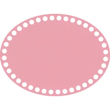 WoodenPuzzle.cz Dno na háčkování - ovál - růžové (různé velikosti) Velikost: 40x20 cm