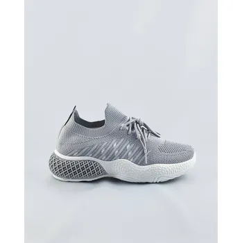 Dámská fitness obuv Šedé dámské ažurové sneakersy FEEBIT-ER, odstíny šedé uni velikost i392_19453-B