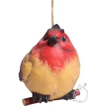 Zahradní dekorace Ptáček Milan na zavěšení ručně malovaný