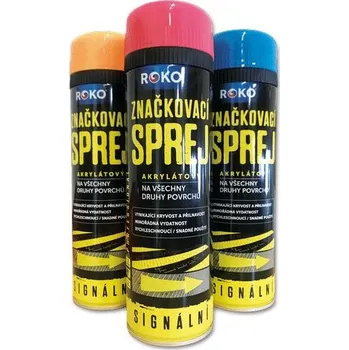 Barva ve spreji Značkovací sprej signální ROKO modrá 500ml