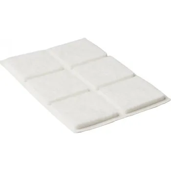 Podložka pod nábytek Filc.podložka ČTVEREC BÍLÁ 20x20mm, tl.3,5mm 10ks
