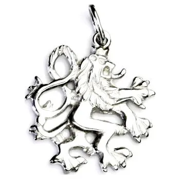 Přívěsek Zlatý přívěsek český lev - P844 bílé zlato (Přívěsek český lev z bílého zlata)