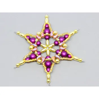 Dětské navlékací korálky Stavebnice vánoční hvězda - Ester č.1