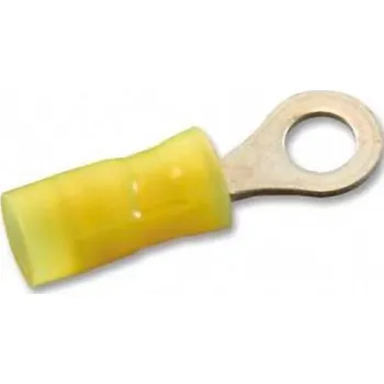 Kabelové oko TE Connectivity 323912 kulaté kabelové oko Průřez (max.)=0.401 mm² Ø otvoru=2.18 mm částečná izolace žlutá 1 ks