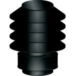 Uzávěr vedení +Hubo černé 150-50 mm