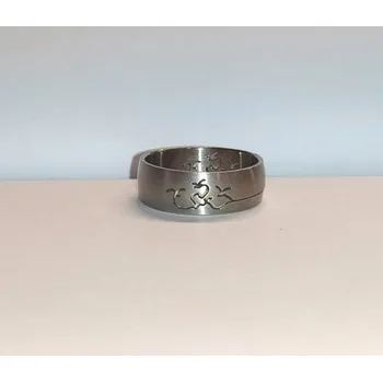 Prsten Prsten z chirurgické oceli (Ocelový prsten, motiv)