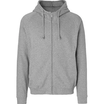 Pánská mikina Neutral mikina na zip s kapucí a zvýšeným límcem Barva: Šedá, Velikost: M NE63401