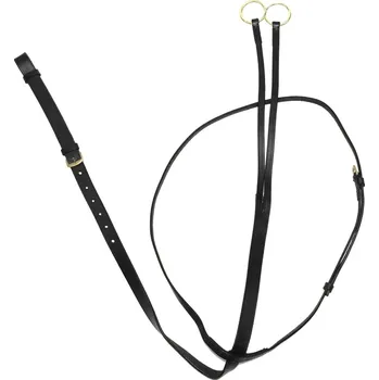 Martingal Derby Martingal kožený Derby, černý FULL