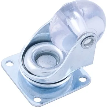 Nábytkové kování Kolečko D35 s plotničkou 42x42 transparentní