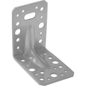 Tesařské kování DOMAX KPL11 - úhelník s prolisem 90x90x65x2,0 mm
