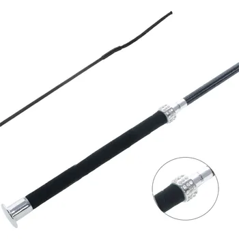 Jezdecký bičík Umbria Equitazione Bič drezurní Strass Flying Umbria Equitazione, 110/120 cm, černý Délka: 120 cm