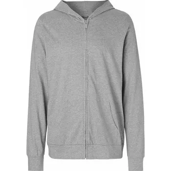 Pánská mikina Organická unisex letní mikina Neutral se zipem a kapucí 155 g/m Barva: Šedá, Velikost: S NE62301