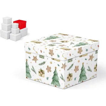 MFP Paper Krabice dárková vánoční C-V007-F 18x18x13cm