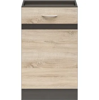 Kuchyňská skříňka Junona Line skříňka BBL D1D/50/82 L, wenge/dub sonoma