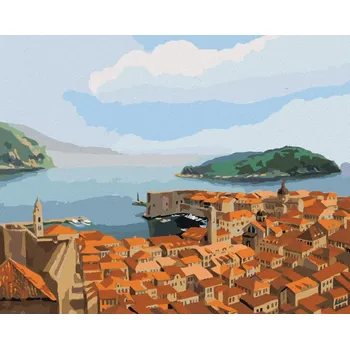 Hračka Diamondi Diamantové malování - DUBROVNÍK V CHORVATSKU Rozměr: 40x50 cm, Rámování: bez rámu a bez vypnutí plátna