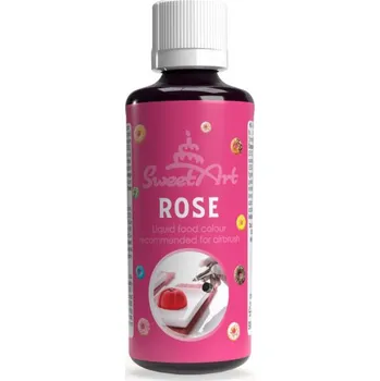Potravinářské barvivo SweetArt airbrush barva tekutá Rose (90 ml)