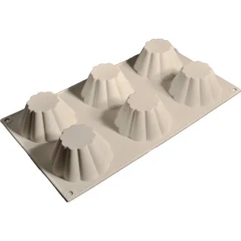 Forma na pečení Cesil Silikonová forma na pečení/na mražené dezerty Košíčky (na 6 ks) 3,7 cm