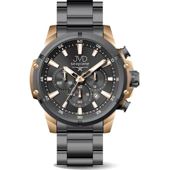Hodinky JVD Pánské vodotěsné ocelové náramkové hodinky (chronograf) JVD JC635.2 (POŠTOVNÉ ZDARMA!!)