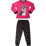 DÍVČÍ PYŽAMO růžové/černé Wolf S2352B (Dívčí bavlněné pyžamo)