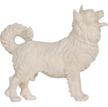 Vánoce Ornatis Malý pes Provedení: Přírodní bez malování, Velikost stojících figur dospělých postav: 9,5 cm Dřevěná vyřezávaná soška malého psa