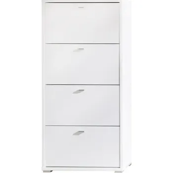 Botník se 4 policemi Anter A04, dekor bílá