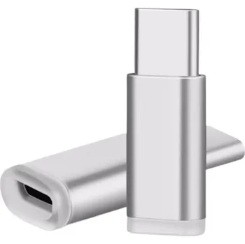 Redukce Redukce vstup micro USB do Nový Apple MacBook s Type C výstupem stříbrná