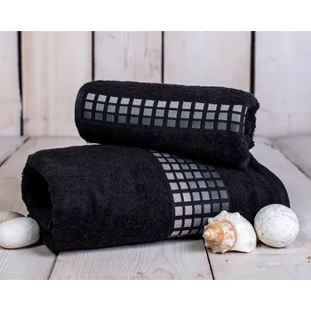 Ručník Froté ručník DARWIN, černá, 50x100cm