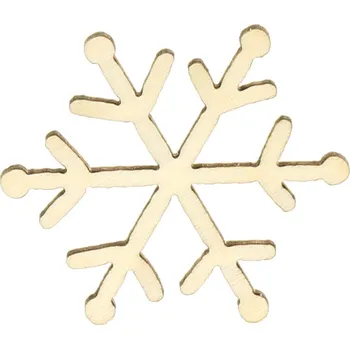 Vánoční dekorace Naše galanterie Sněhová vločka C 3cm
