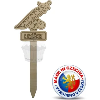 VypálímTi.cz Zahradní zápich - hrášek