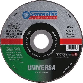 Řezný kotouč Sonnenflex řezný kotouč UNIVERSA 230x3 na ocel na kámen 00725