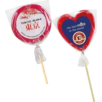 Bonbon Lízátko srdce s potiskem 500 ks 500ks